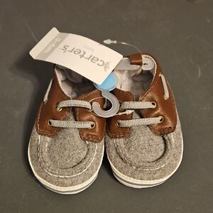 Carter's Baby Shoes in Brown and Gray
